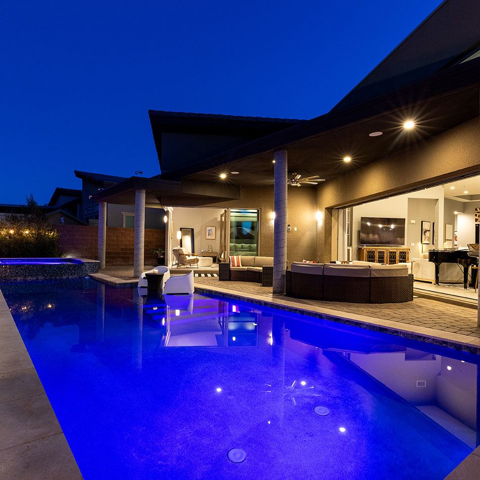 Professional twilight real estate photography in Las Vegas by Rick Rowland
