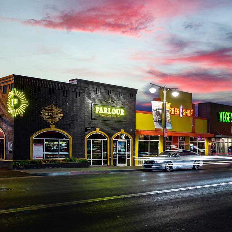 Professional commercial twilight photography in Las Vegas by Rick Rowland at RCRdigital