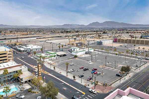 Mixed-use development photography featuring retail and residential spaces in Summerlin