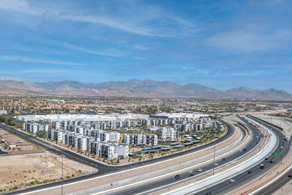 Commercial real estate drone photography in Las Vegas, by RCRdigital.
