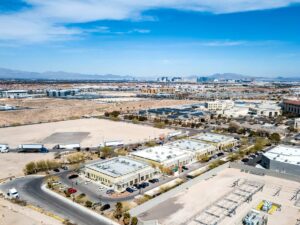 Commercial real estate drone photography in Las Vegas, Nevada.